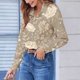 thumbnail image 2 of TaTaai Women Printed Long Sleeve Button Down Shirt Collared Casual Blouse Ladies Daily Work Lounge Wear Soft Comfortable No Fading Stylish Versatile Top Gift, 2 of 6