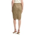 thumbnail image 2 of Valentino womens  Silk-Blend Pencil Skirt, 38, Gold, 2 of 3
