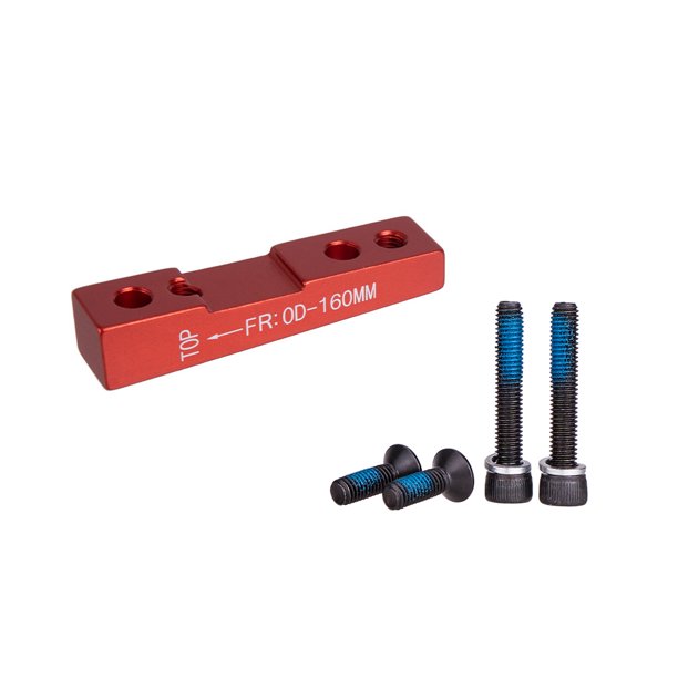 Irfora Freno de disco de bicicleta de carretera Adaptador de montaje plano Adaptador de freno de disco ultraligero para rotor de 140 mm / 160 mm Irfora Adaptador de montaje