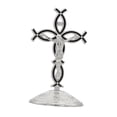 thumbnail image 2 of Figura de cruz de pie, estatua de cruz para la encimera de la chimenea de Acción de Gracias Negro plata, 2 of 9