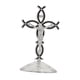 thumbnail image 2 of Figura de cruz de pie, estatua de cruz, adorno de mesa, estatua de crucifijo de Jesús Negro plata, 2 of 9