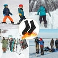 thumbnail image 6 of YOTQUSKI 2pc Heating Socks Cold Weather, Adjustable Temperature Safe USB Heated, Reducing Foot Stress Winter Socks for Slipper, Skiing, Hiking, Cycling, Driving (Men Women), 6 of 7