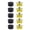35mm, variant on Rubber Head Replacement Set Yellow Black Tip for Plastic Hammer Use Furniture Assembly & Crafts 25mm/30mm/35mm/40mm/45mm