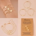 thumbnail image 2 of 3x Promise Matching Relationship Bracelets Sister Heart Bracelet Twins Jewelry, 2 of 9