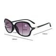 thumbnail image 2 of 3 Pairs of BIFOCAL Oversized Tinted Gray Sunglasses Black Reading Glasses Boutique Readers For Women +2.00, 2 of 4