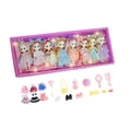 thumbnail image 3 of Juego de muñecas de princesa para niñas, figuras de princesas, colección de recuerdos de fiesta, juego de muñecas imaginativas de 15cm/5,91 pulgadas para niñas 8 piezas, 3 of 8