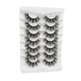 thumbnail image 1 of 14 piezas de pestañas postizas cómodas para extensiones de pestañas, maquillaje diario D, 1 of 8