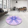 thumbnail image 4 of Ahgly Company Machine Washable Indoor Rectangle Transitional Purple Mimosa Purple Area Rugs, 8' x 10', 4 of 7