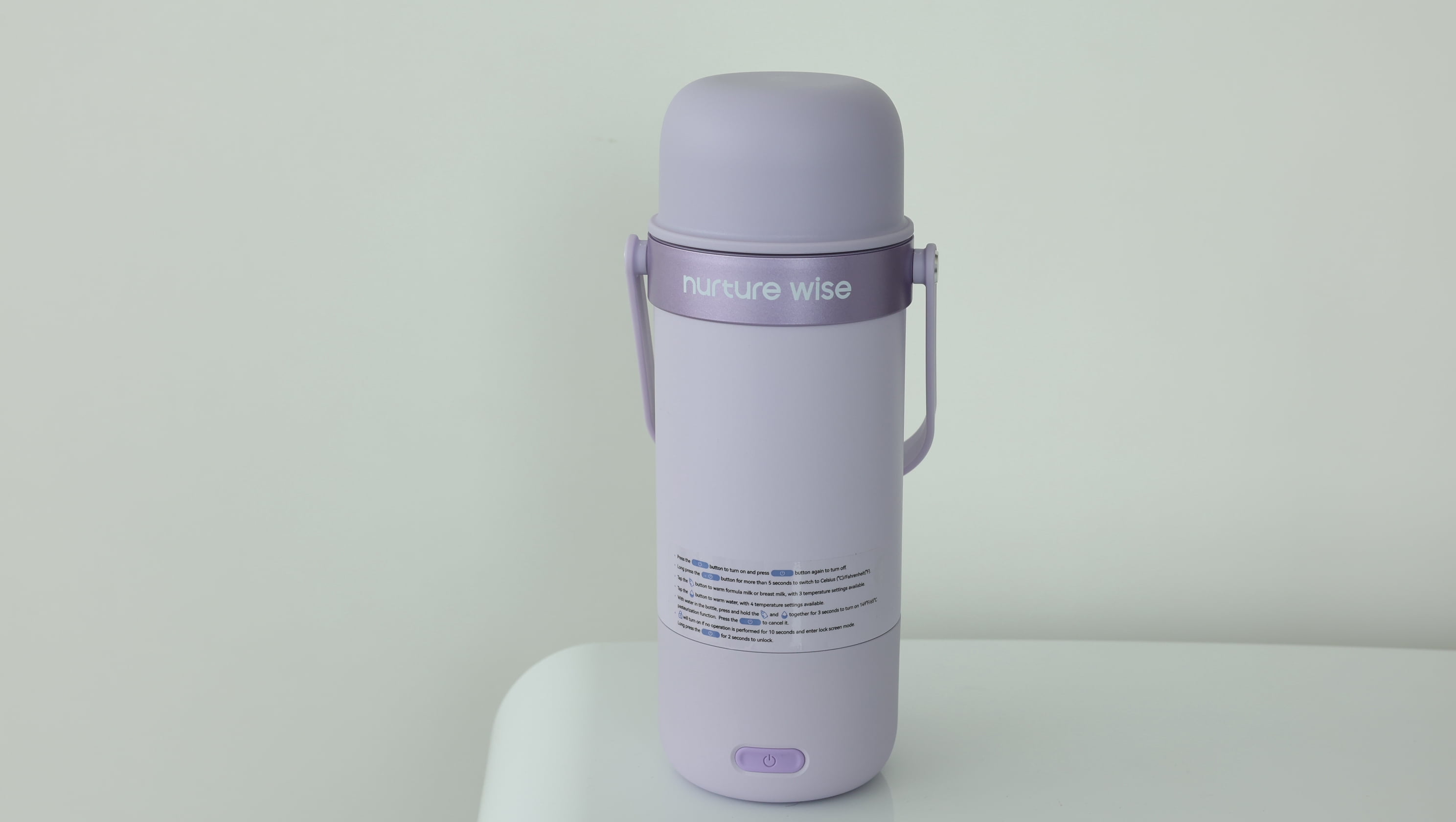 nurture wise Portable Bottle Warmer for Travel, Baby Milk Warmer with Fast Heating & Long Battery Life, 17 Ounces Large Capacity Bottle Warmer with Long-Lasting Keep Warm Function, Green