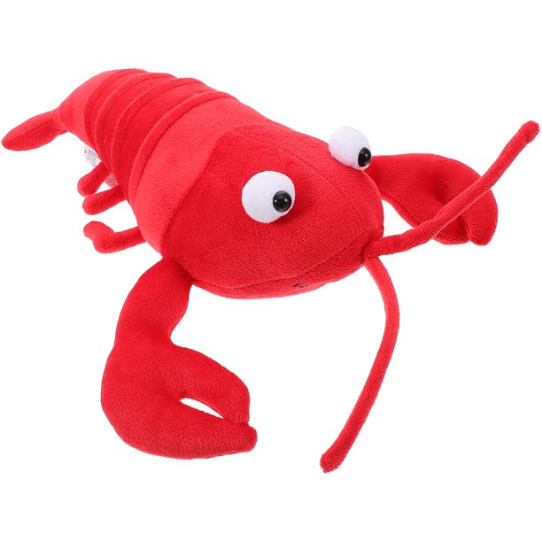 ColoMX Juguete De Langosta Lindo Peluche De Langosta Animal De Peluche Muñeca De Cangrejo para Niños Mini Peluche Suave De Peluche Adornos De Cangrejo De Langosta para Favores De Cumpleaños 30 Cm