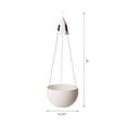 thumbnail image 3 of Glitzhome Plant Hangers 10.25" Round Resin Solar Lighted Hanging Orchid Pots Basket Planter Decorative Hanging Planter, 3 of 7