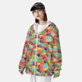 thumbnail image 3 of Vsdgher Sweat à Capuche Imprimé Poisson Coloré 2 pour Hommes Femmes, Manches Longues Protection Solaire Pêche pour Course Natation-TG, 3 of 7