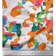 thumbnail image 1 of Soimoi Tissu Poly Georgette Camouflage Multicolore Imprimé au Mètre 52 Pouces de Large, 1 of 3