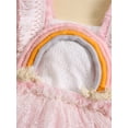 thumbnail image 6 of Yunliwuli Baby Girl Tank Top Dress Sleeveless Square Neck Rainbow Patch Frill Princess Layered Mesh Dress for Infant Toddler Girls, 6 of 10