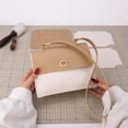 thumbnail image 6 of DIY Purse Making Kit Handmade Crossbody Shoulder Bag Making Accessories Stitching Bag Making All Materials DIY Handicraft Bag Gifts for Women White(8.66x2.36x7.87 Inch), 6 of 9