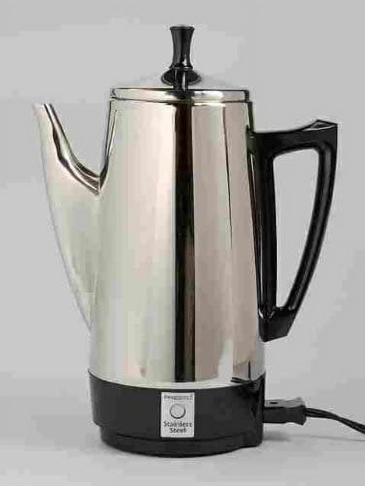 Presto 12 Cup Stainless Steel Coffee Maker Fast Brew Easy Clean Stay Cool Handle Signal Light Walmart