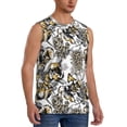 thumbnail image 2 of Fotbe Men's Tulips Flowers Print Men's Sleeveless Muscle Tank Tops Casual T-Shirts for Gym Workout Beach-Medium, 2 of 8