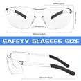 thumbnail image 2 of Gafas de seguridad AOOFFIV, lentes transparentes ANSI Z87.1, paquete de 50, 2 of 8