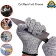 thumbnail image 4 of Protective Cut Resistant Gloves Level 5 Certified Safety Protection Kitchen Meat Cut Wood Carving Cut Proof Stab Butcher, 4 of 9