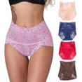 thumbnail image 2 of FYBTOLace Slip Taille Haute Creux Out Slip Broderie de Fleurs Stretch Lady Slips-3645, 2 of 5