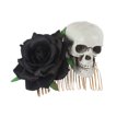 thumbnail image 1 of Fiudx Joyas Accesorios Para El Cabello Con Horquilla De Parodia De Rosa Esqueleto Para Fiesta De Halloween, 1 of 3
