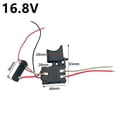 thumbnail image 1 of 16.8V Electric Drill Dustproof Speed Control Button Trigger Switch Drill, 1 of 9