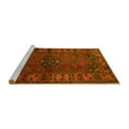 thumbnail image 2 of Ahgly Company Machine Washable Indoor Round Persian Yellow Traditional Area Rugs, 8' Round, 2 of 4