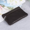 thumbnail image 2 of EeaseCA Mini Leather Coin Bag Fashion Purse Mini Zipper Charge Bag Handbag (Coffee), 2 of 7