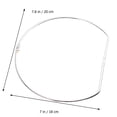 thumbnail image 2 of FOMIYES 5Ud D Buckle Semicircular De Metal Plateado Para Ajuste De Y Bolsos, 2 of 7