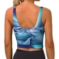 thumbnail image 3 of Lsque Night At Lake Aurora 1 Printed Women'S Sports Bra, Compression, Moisture Wicking, High-Impact Sports Bra For Women,Supportive sports bra-Large, 3 of 9