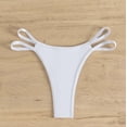 thumbnail image 4 of QTBIUQ Womens Bikini Swim Bottom Briefs Side Straps Solid Color High Cut Cutout Swimwear Swimsuit Bottoms, 4 of 8