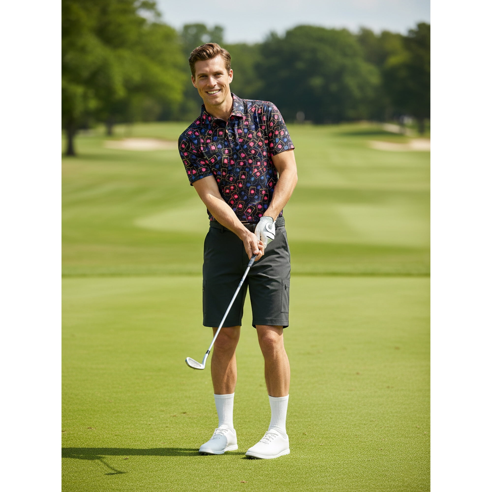 Birdie Bound Men's and Men's Big & Tall Novelty Golf Polos, Sizes XS-4XLT