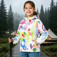 thumbnail image 5 of CPNG Girls and Boys Hooded Jacket Tie Dye Full Zip Rainproof Windproof Windbreaker Coat Kids Lightweight Outdoor Jacket, 5 of 5