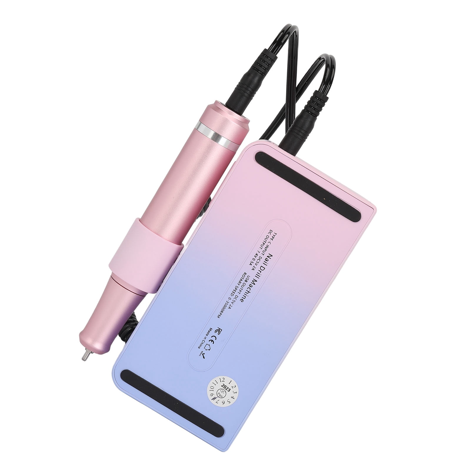 Rupoun Professional Electronic Nail File Kit Low Noise Portable Multi Functional Rechargeable Electric Nail Drill Machine Set for Beauty Salon and Home Use