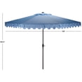 thumbnail image 7 of Safavieh Outdoor Valance 11ft Crank Patio Umbrella, Baby Blue/White, 7 of 7