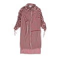 thumbnail image 1 of bar III Womens Striped Tunic Blouse, Red, X-Small, 1 of 2