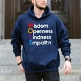 thumbnail image 5 of Woke Wisdom Openness Kindness Empathy – T-Shirt / Hoodie / Sweatshirt – Inspirational Message – Family or Friends, 5 of 6