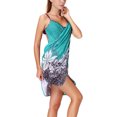 thumbnail image 4 of SAYFUT Summer Women Bikini Cover Up Strap Sleeveless Backless Wrap Colorful Beach Dress, 4 of 6