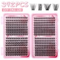 thumbnail image 1 of Kit De Extensión De Pestañas ,Pestañas Postizas Kit Completo DIY 392 Racimos, 1 of 5