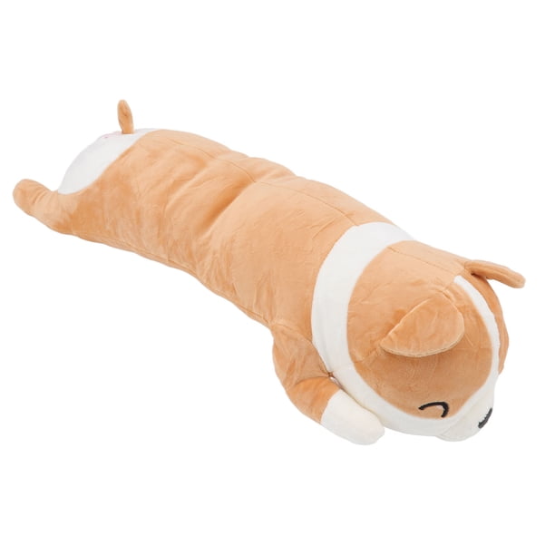 Almohada De Felpa De Perro De Peluche, Textura Fina Elástica Linda, Alivia El Estrés, Juguete De Cojín De Felpa Suave