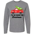 thumbnail image 3 of Inktastic I'll Be Home for Christmas Truck with Tree Long Sleeve T-Shirt, 3 of 5