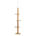 thumbnail image 1 of Cat Tower 4-Tier Floor to Ceiling Cat Tree Adjustable Tall Cat Climbing Tree Featuring with Sisal-Covered Scratching Posts ShopWise Round, 1 of 8