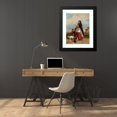 thumbnail image 4 of Camille-Joseph-Etienne Roqueplan 19x24 Black Modern Framed Museum Art Print Titled - Woman and Child with Dogs (C. 1848), 4 of 5