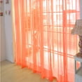 thumbnail image 2 of Curtains for Living Room 1 Pack Sheer Curtains 80 Inch L Panels Set Transparent Voile Rod Pocket Sheer Window Drapes Cortinas Curtains for Bedroom Wedding Party Background, 2 of 8