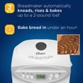 thumbnail image 4 of Oster Expressbake Machine à Pain avec Réglage Sans Gluten, 2 Livres, Blanc (CKSTBR9050-NP), 4 of 4