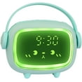 thumbnail image 1 of Reloj despertador digital para niños Simulador de amanecer, reloj despertador LED Time Angel para dormitorio con luz de despertador y luz nocturna Relojes de cabecera recargables alimentados por red Fokelyi LRWJ979-2, 1 of 7