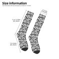 thumbnail image 5 of Balery Tropical Leaves Printed Novelty Socks Men's Women's Crew Socks Sports Socks Knee High Socks Cotton Socks Quirky and Cool Socks, 5 of 9
