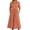 Orange, variant on GJSYRH Womens Casual 3/4 Sleeve Shirt Dress Button Down V Neck Tiered Collared Flowy Maxi Dress Green XL