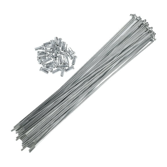 36pcs 14G J Bend Bicycle Steel Spokes 234mm 9.21" Cycle Spokes with Brass Nipples for Mountain Bike MTB