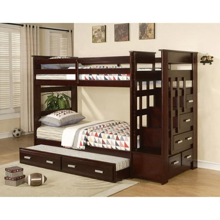 Acme Furniture Allentown Twin Over Wood Bunk Bed Espresso Box Acme Furniture Allentown Twin Over Wood Bunk Bed Espresso Box 2 Of 4